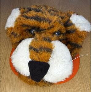 VTG 1981-84 Wilkinson MFG Plush Tiger Trucker Cap Snapback Mesh Orange Auburn